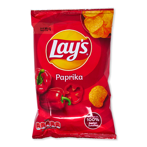 A bag of Lay's Paprika potato chips