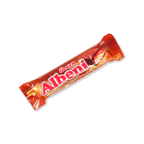 An Albeni chocolate bar