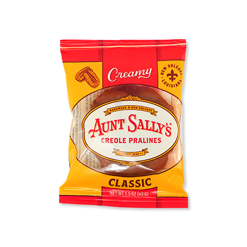 A bag of Aunt Sally's Pralines