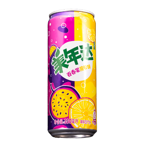 can of Passion Fruit + Pineapple Soda
