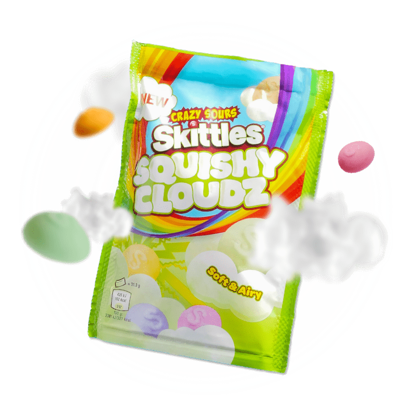 Image of Skittles Sour Squishy Cloudz - 5 Pack