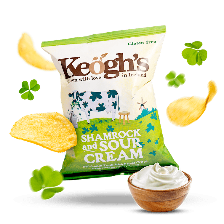 Image of Shamrock & Sour Cream Crisps 3-Pack