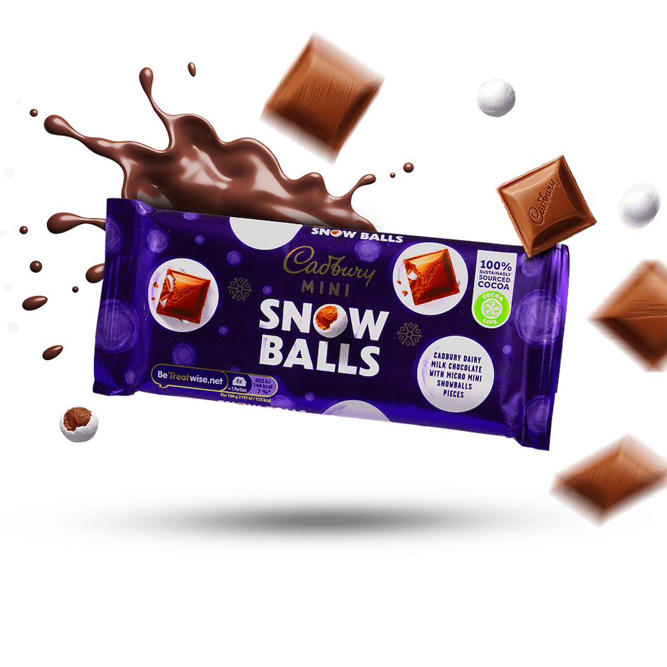 Image of Cadbury Mini Snowballs Bar 2-Pack