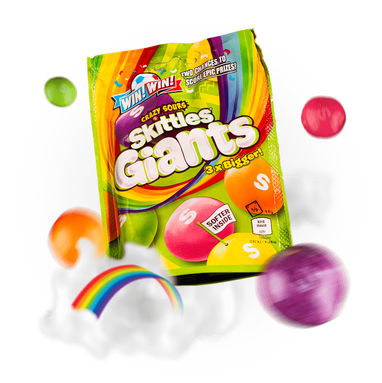 Skittles Sour Giants - 3 Pack