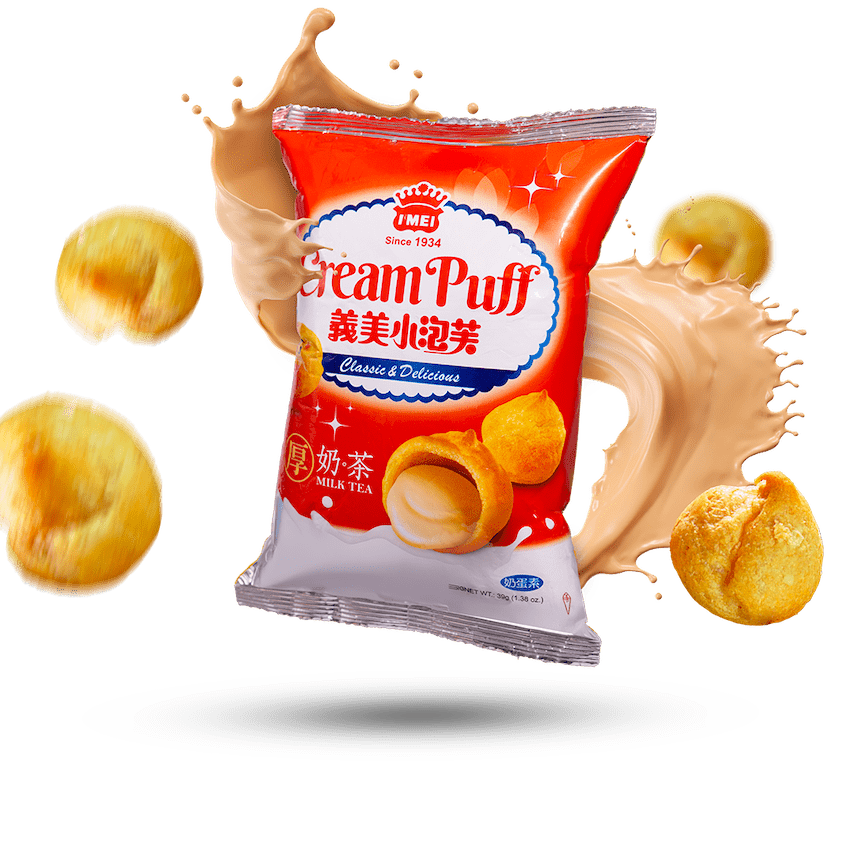 Image of Milk Tea Cream Puffs 4-Pack