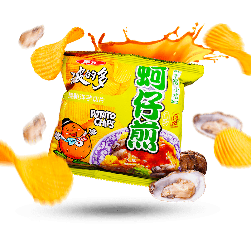 Image of Oyster Omlette Chips 4-Pack