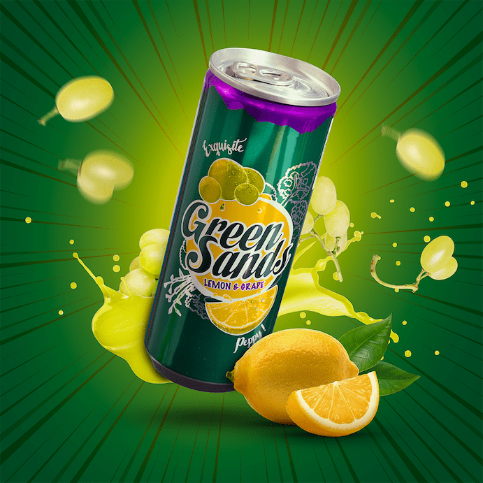 Lemon Grape Sparkling Soda image