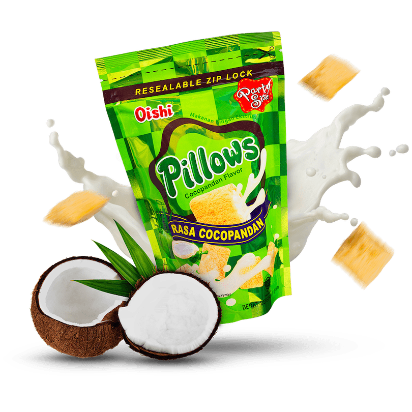 Image of Coconut Pandan Pillow Snacks 3 Pack