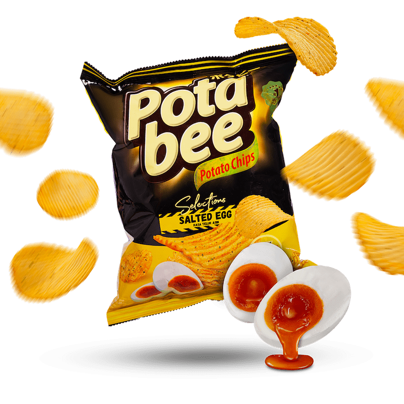 Image of PotaBee Egg Chips 4-Pack