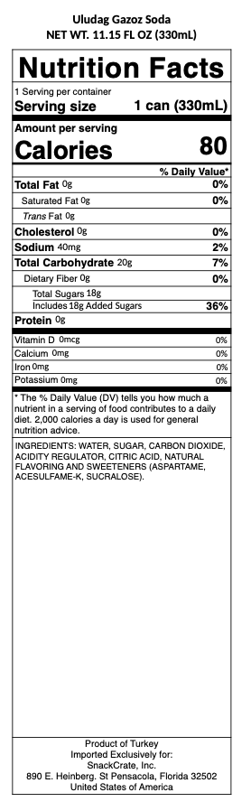 snack nutrional info