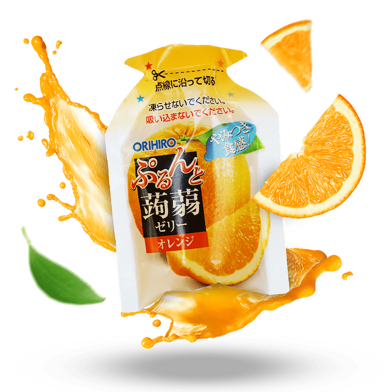 Image of Orihiro Jelly Orange 10-Pack