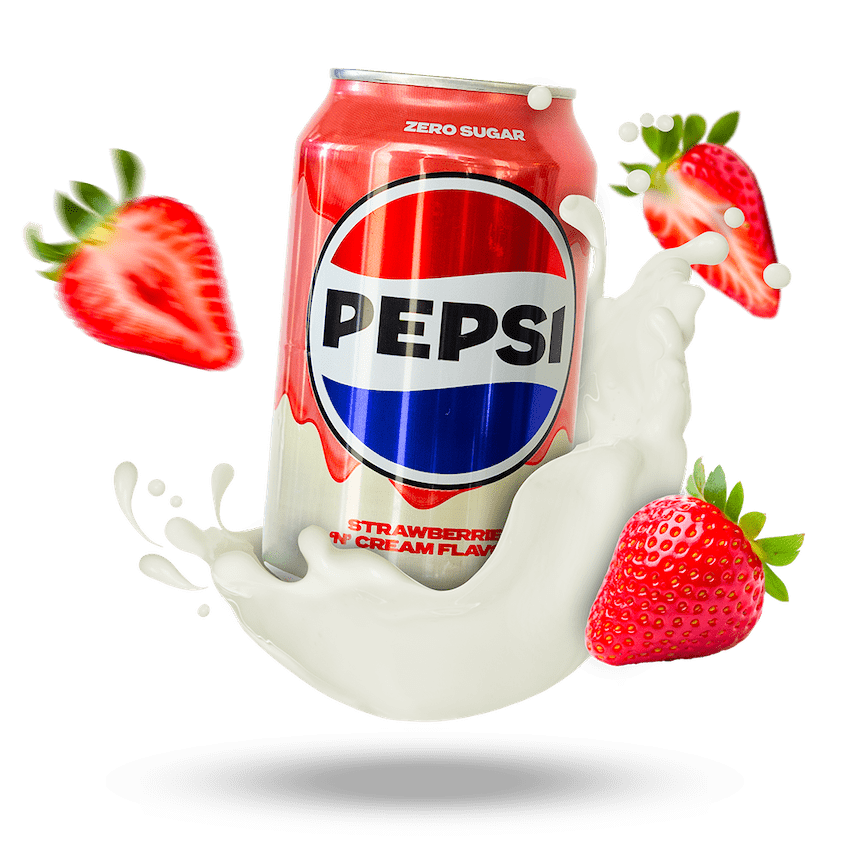 Image of Pepsi Zero Sugar Strawberries 'N' Cream 2-Pack