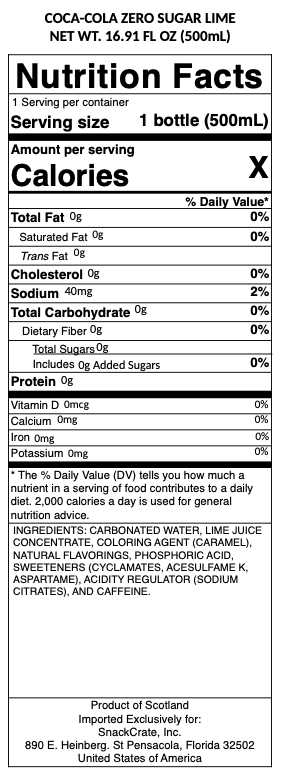 snack nutrional info