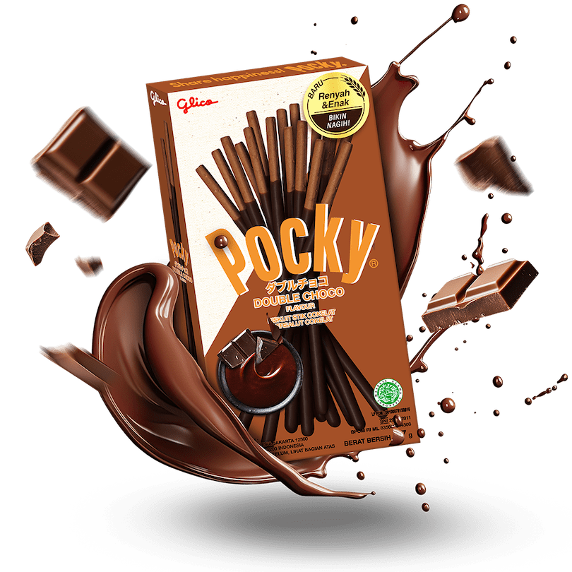 Image of Double Choco Pocky 3-Pack