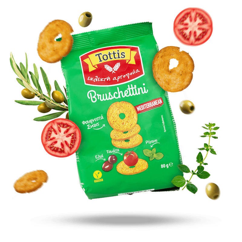Image of Tomato Basil Olive Bruschettini 5-Pack