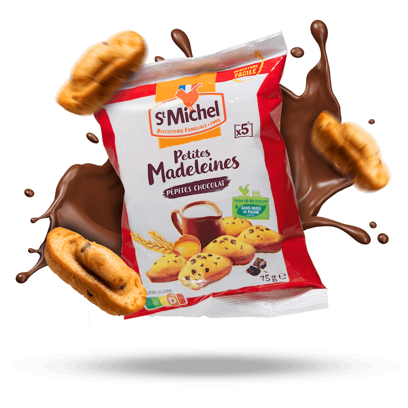 Image of Madeleines Au Chocolate Chip Shell 5-Pack