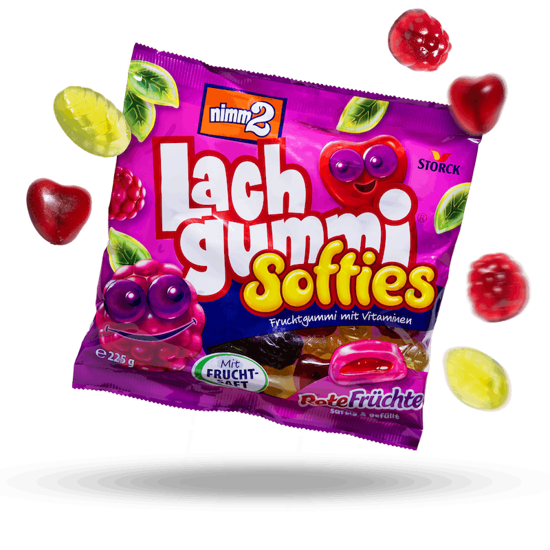 Image of Nimm2 Lach Gummi Softies Rote Fruche 3-Pack