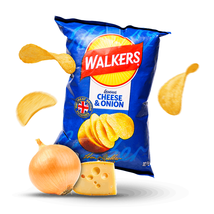 Image of Walkers Cheese & Onion 5-Pack