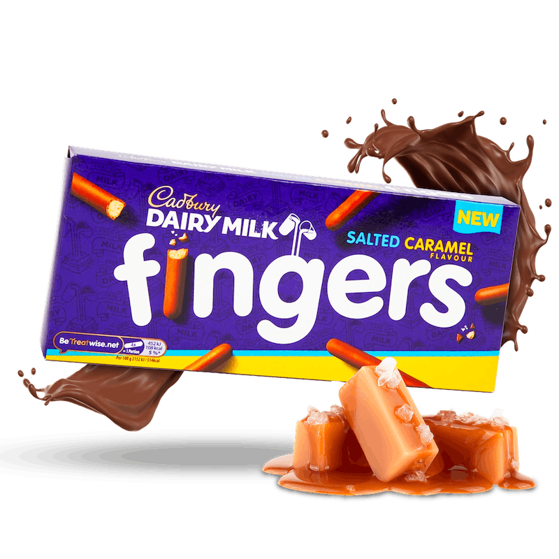 Image of Cadbury Fingers Salted Caramel 3-Pack
