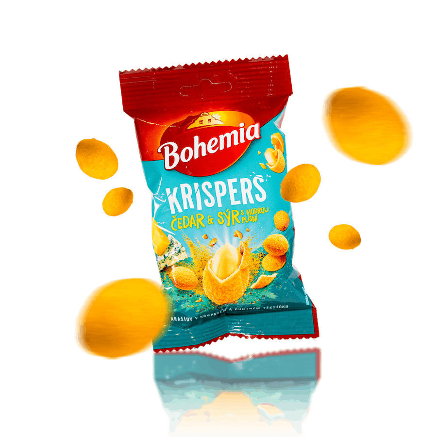 Image of Bohemia Blue Cheese and Cheddar Coated Peanuts 5-Pack