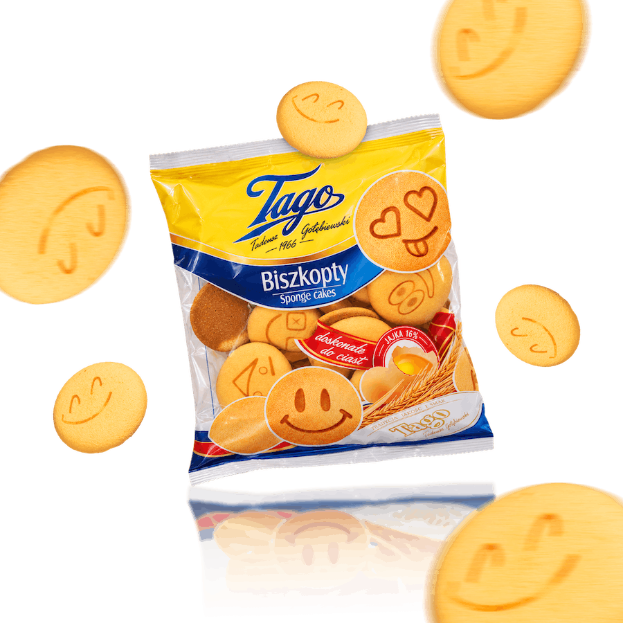Image of Biszkopty Sponge Cake Biscuits 3-Pack